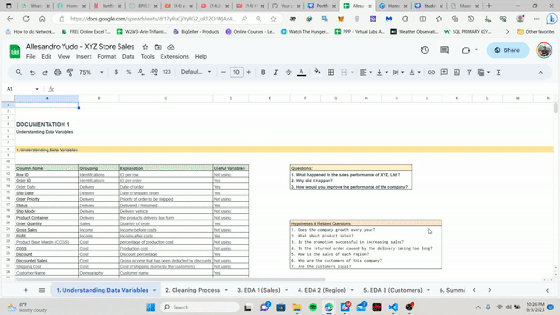 Data Cleaning & Analytics Doc
